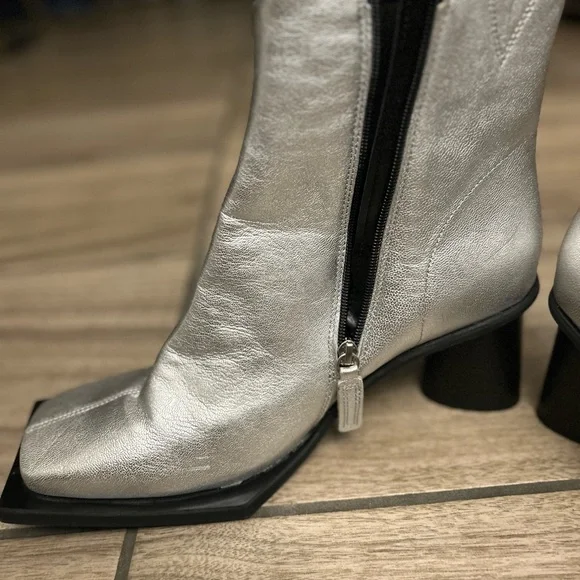 ASOS silver men’s boots size 13 - Picture 2 of 6